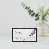 Carte De Visite Belle Sassy Unique Élégante Botique (Debout devant)