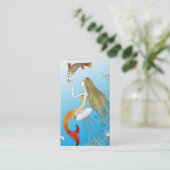 Carte De Visite Belle sirène sous la mer (Debout devant)