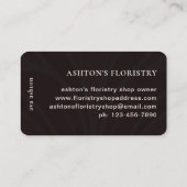 Carte De Visite Belle superposition noire Abstraite (Dos)
