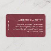 Carte De Visite Belle superposition rouge Abstraite (Dos)