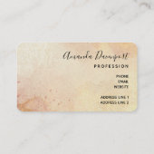 Carte De Visite Belle tête de cheval noir Portrait d'aquarelle (Dos)