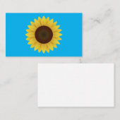 Carte De Visite Belle tournesol d'été (Devant / Derrière)