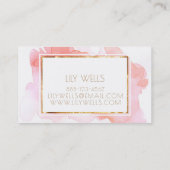 Carte De Visite Belles affaires roses de maquillage de ★ (Dos)