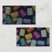 Carte De Visite Belles bobines de fil (Devant / Derrière)