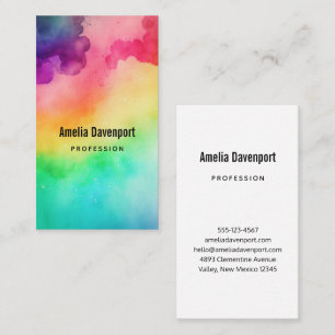 Carte De Visite Belles couleurs arc-en-ciel Design abstrait