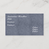 Carte De Visite Belles fleurs blanches élégantes (Dos)