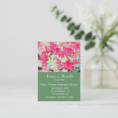 Carte De Visite Belles fleurs d'azalée rose (Debout devant)