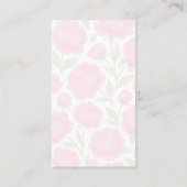 Carte De Visite Belles fleurs de rose (Dos)