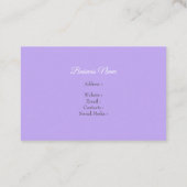 Carte De Visite Belles Fleurs De Wisteria En Aquarelle (Dos)