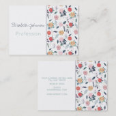 Carte De Visite Belles fleurs du jardin Botanique (Devant / Derrière)