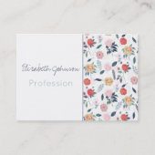 Carte De Visite Belles fleurs du jardin Botanique (Devant)