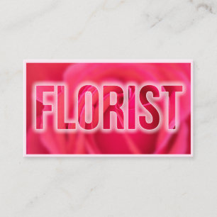 Carte De Visite Belles fleurs pour fleuristes et experts du jardin