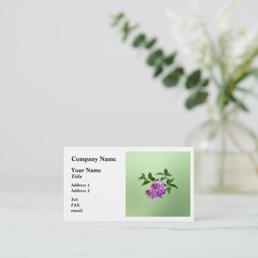 Carte De Visite Belles Lilacs (Debout devant)