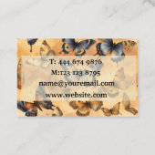 Carte De Visite Belles papillons aquarelles (Dos)