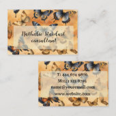 Carte De Visite Belles papillons aquarelles (Devant / Derrière)