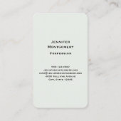 Carte De Visite Belles papillons et fleurs (Dos)