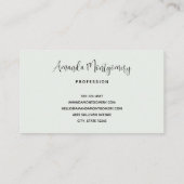 Carte De Visite Belles papillons et fleurs (Dos)