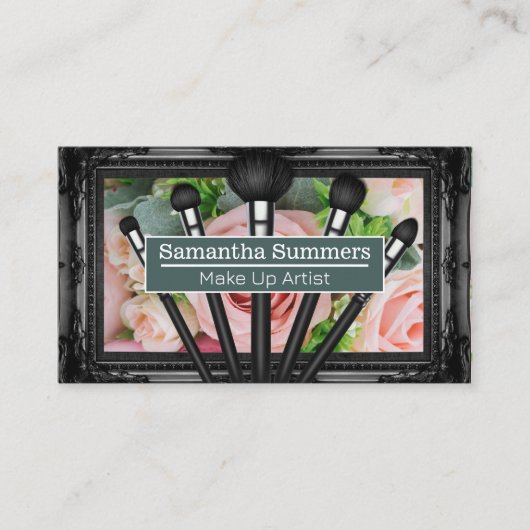 Carte De Visite Belles roses roses roses roses | Maquiller les bro (Devant)