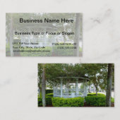 Carte De Visite belvédère Fort Pierce arrière la Floride (Devant / Derrière)