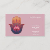 Carte De Visite Bénédiction du Lotus | Main de Hamsa (Dos)