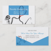 Carte De Visite Bénéficiaire de soins Infirmière Soins de santé in (Devant / Derrière)