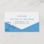 Carte De Visite Bénéficiaire de soins Infirmière Soins de santé in (Dos)