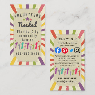 Carte De Visite bénévoles vulnérables covid-19 soutien communautai