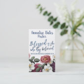 Carte De Visite Béni soit elle qui a cru Pasteur de l'Église (Debout devant)
