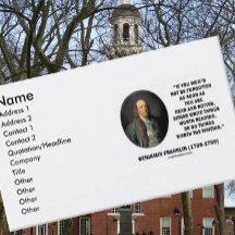 Benjamin Franklin écrivent des choses intéressant