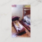 Carte De Visite Berceau avec courtepointe (Dos)