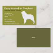Carte De Visite Berger australien (Devant / Derrière)