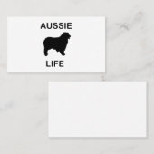 Carte De Visite berger australien vie aussie (Devant / Derrière)