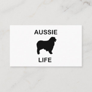Carte De Visite berger australien vie aussie