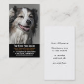 Carte De Visite Bergers australiens d'Australien d'éleveur de (Devant / Derrière)