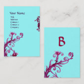 CARTE DE VISITE BÉRIES MAGIQUES 4 MONOGRAMME (Devant / Derrière)