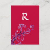 CARTE DE VISITE BÉRIES MAGIQUES 4 MONOGRAMME (Dos)