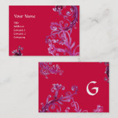 CARTE DE VISITE BÉRIES MAGIQUES 5 MONOGRAMME (Devant / Derrière)