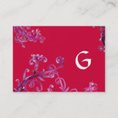 CARTE DE VISITE BÉRIES MAGIQUES 5 MONOGRAMME (Dos)