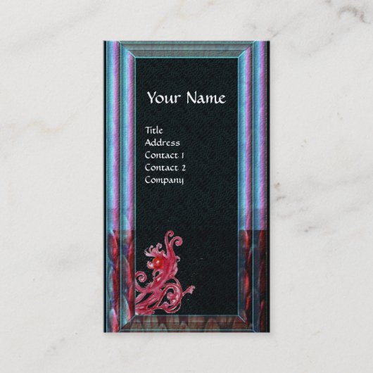 CARTE DE VISITE BÉRIES MAGIQUES 6 MONOGRAMME (Devant)