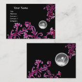 Carte De Visite BÉRIES MAGIQUES BLANCHES CRISTALLISME MONOGRAMME n (Devant / Derrière)