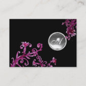 Carte De Visite BÉRIES MAGIQUES BLANCHES CRISTALLISME MONOGRAMME n (Dos)