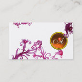 Carte De Visite BÉRIES MAGIQUES MONOGRAM Jeu orange (Dos)