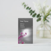 Carte De Visite BÉRIES MAGIQUES MONOGRAMME blanc (Debout devant)