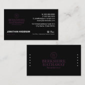 Carte de visite Berkshite Hathaway (Devant / Derrière)