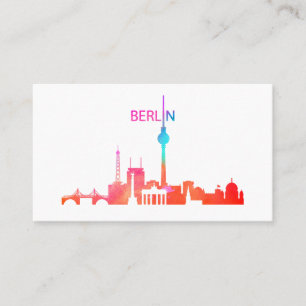 Carte De Visite Berlin coloré
