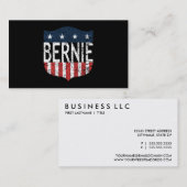 Carte De Visite BERNIE étoiles et rayures (Devant / Derrière)