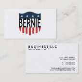 Carte De Visite BERNIE étoiles et rayures (Devant / Derrière)