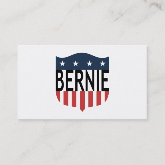 Carte De Visite BERNIE étoiles et rayures (Devant)