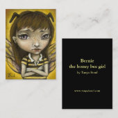 Carte De Visite Bernie - la fille d'abeille de miel (Devant / Derrière)
