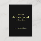 Carte De Visite Bernie - la fille d'abeille de miel (Dos)